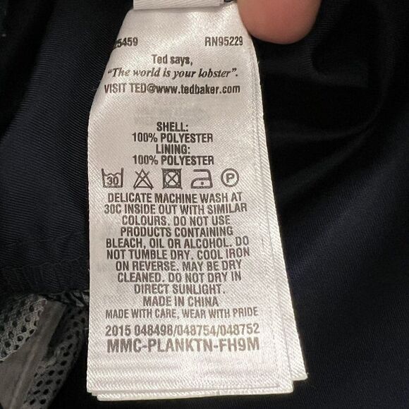 Ted Baker Lined Plankton Swim Shorts 5" Navy Size 3 38 L - Picture 11 of 11